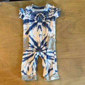 Blue Tie-Dye Kids Jumpsuit by Burts Bee